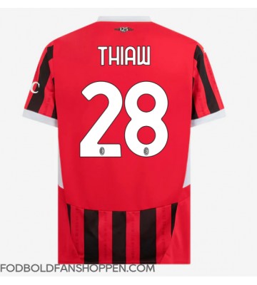 AC Milan Malick Thiaw #28 Hjemmebanetrøje 2024-25 Kortærmet